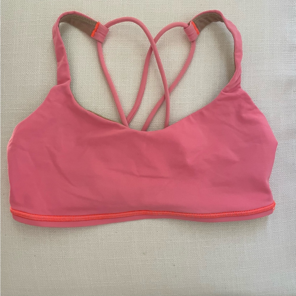 coral lululemon free to be bra